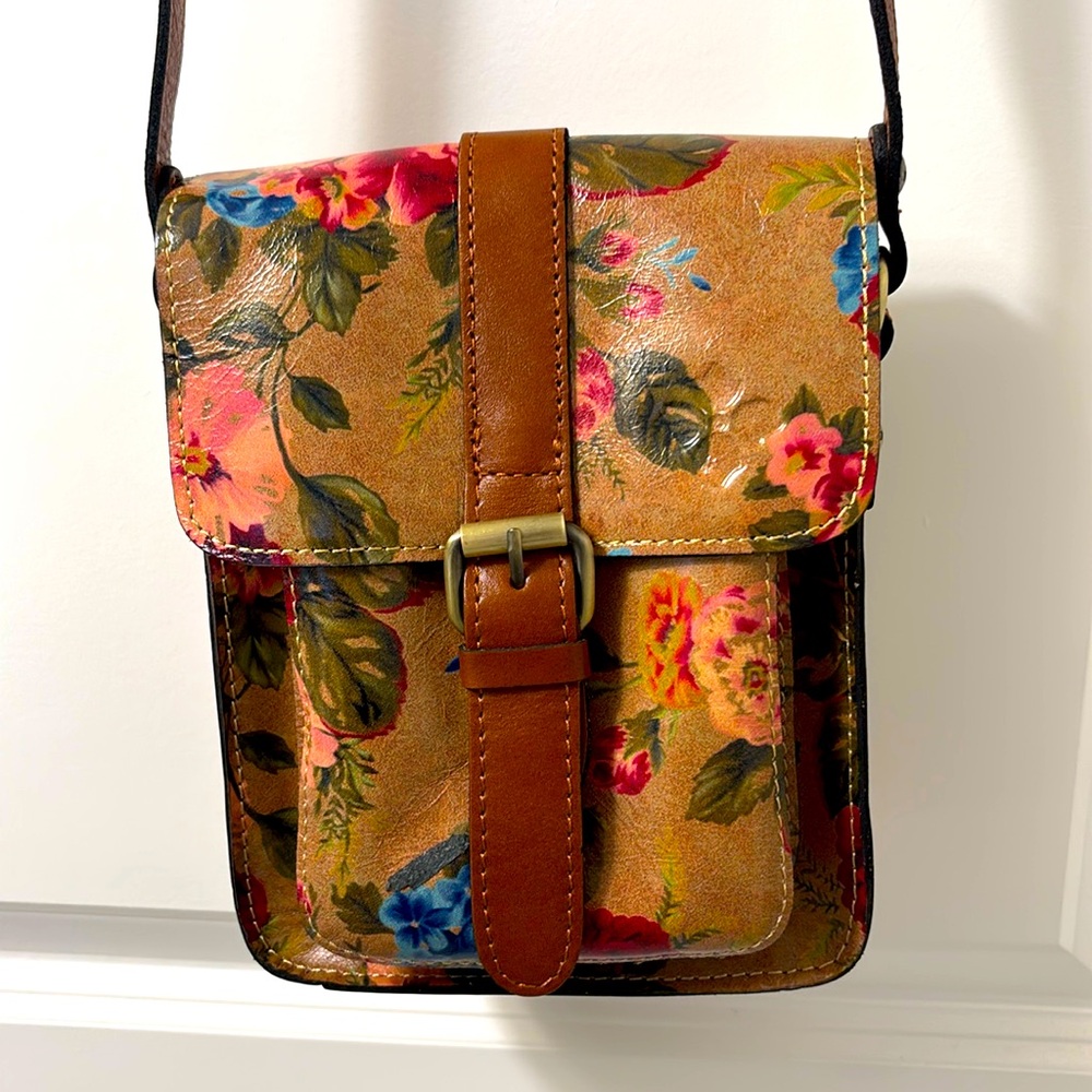 Patricia Nash VINTAGE VICTORIA GARDEN leather floral purse & Crossbody bag new